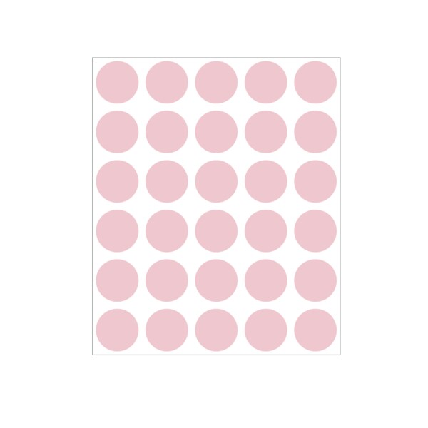 Nevs 3/4" Color Coding Dots Pink - Sheet Form DOT-34M Pink - main